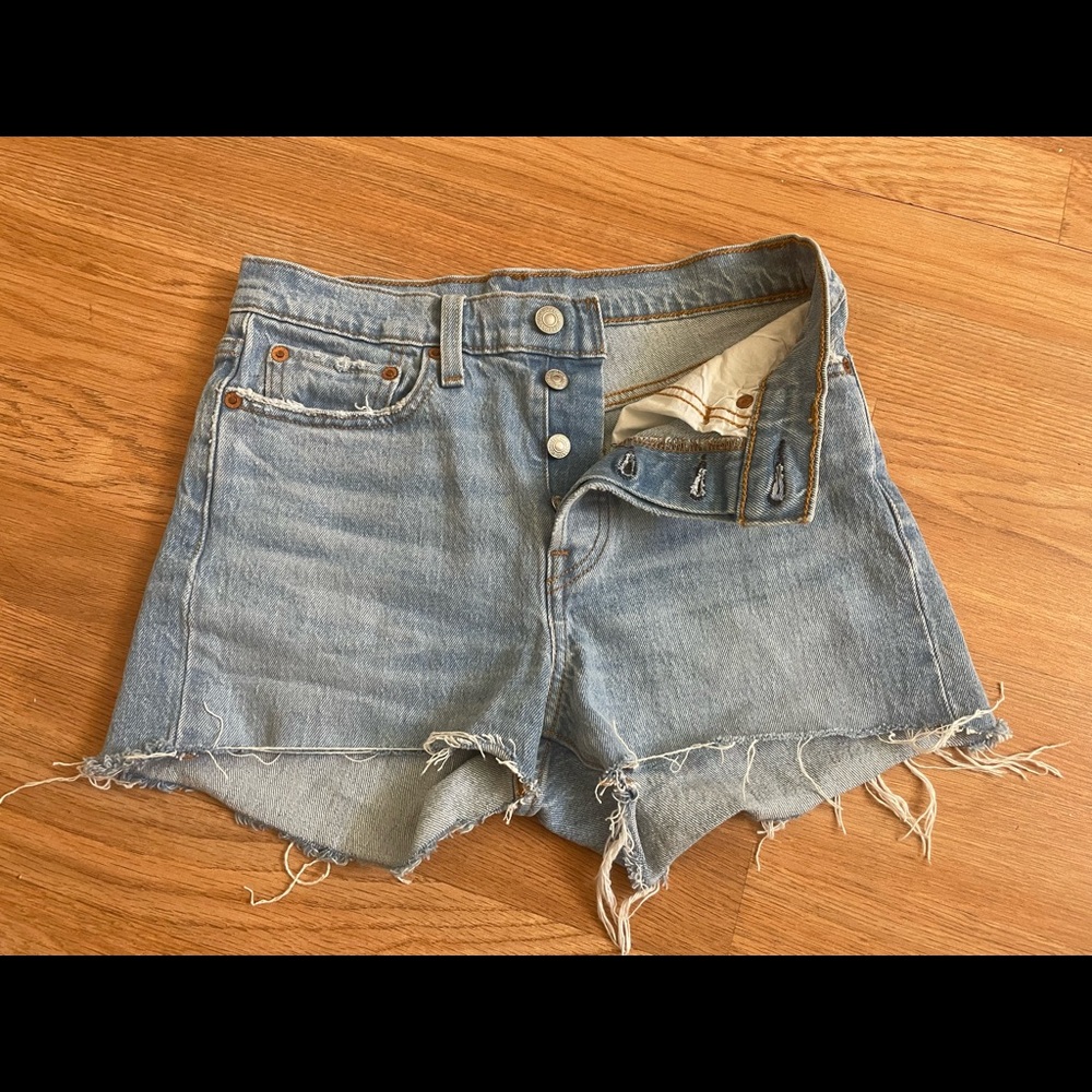 Levi’s jean shorts.